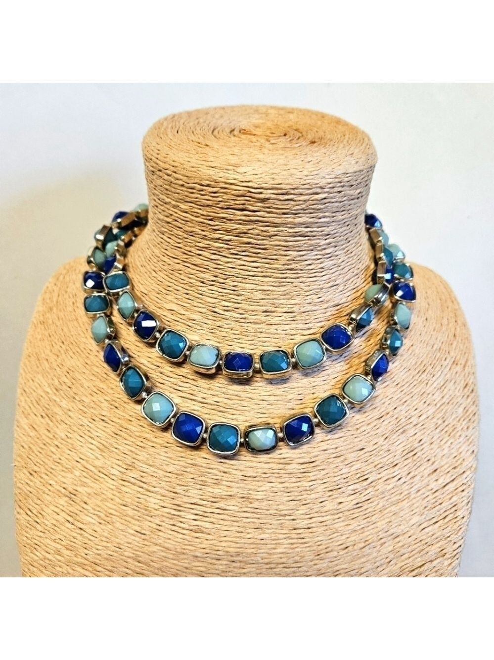 Vintage Garbo Tri-Coloured Long Necklace
